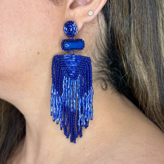 Beaded Tassel Earrings