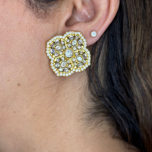 Classic Kundan Stud Earrings