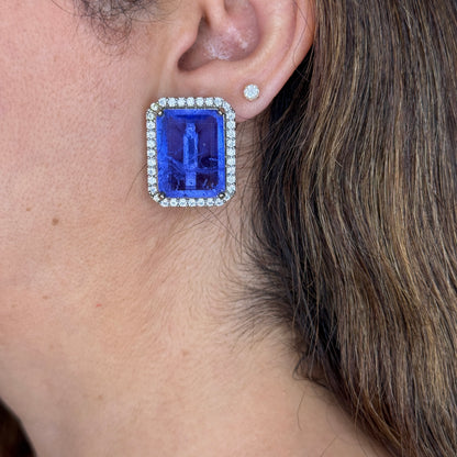 Emerald Doublet Studs