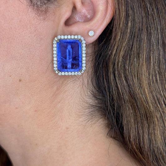 Emerald Doublet Studs