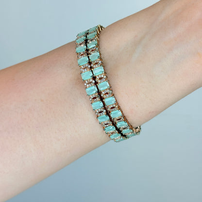 Aqua Stone Pastel Bangle Set