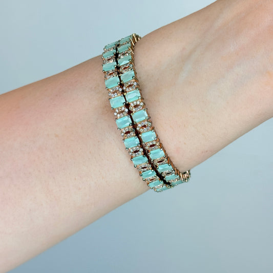 Aqua Stone Pastel Bangle Set