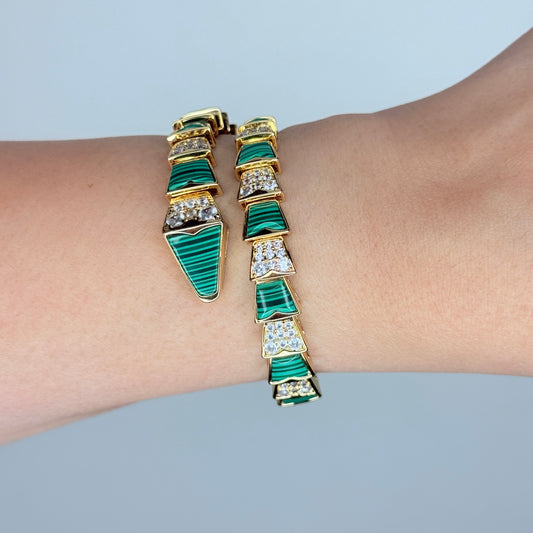 Snake Wrap Enamel Cuff