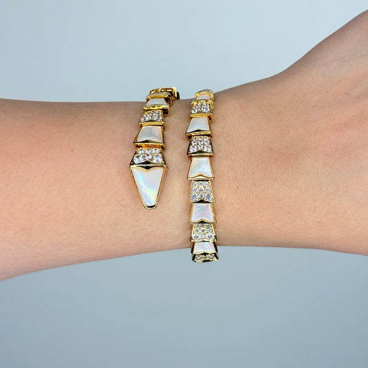 Snake Wrap Enamel Cuff