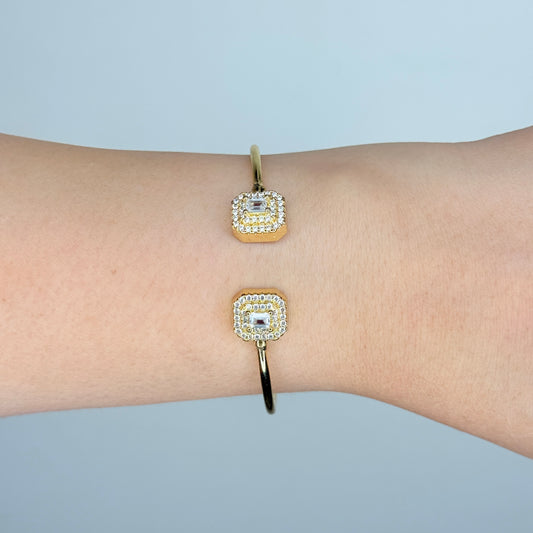 Studded Everyday Gold Polish Cuff