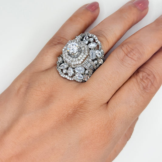 Zircon Cocktail Ring