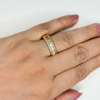 Cascading Shaded Zircon Ring