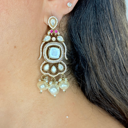Pearl Polki Bridal Choker Set