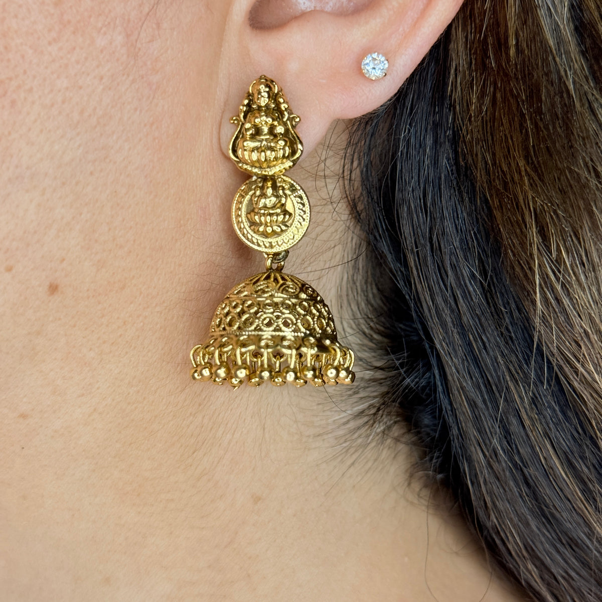 Temple Coin Lakshmi Necklace Set