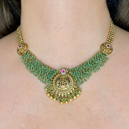 Temple Beaded Choker Necklace Set