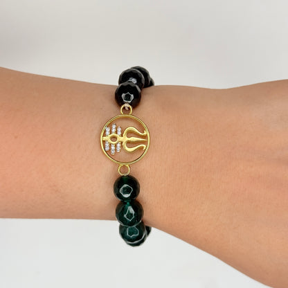 Holy Symbols Beaded Rakhi Bracelet