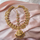 Ruby & Emerald Temple Maang Tikka Set