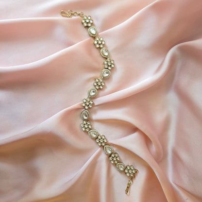 Kundan Teardrop Bloom Headband