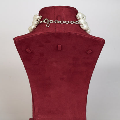 Layered Baroque Pearl Necklace with Zircon Accents