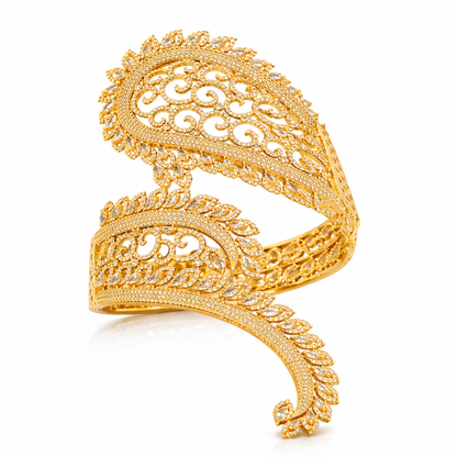 Royal Zircon Diamonds Cuff Bracelet