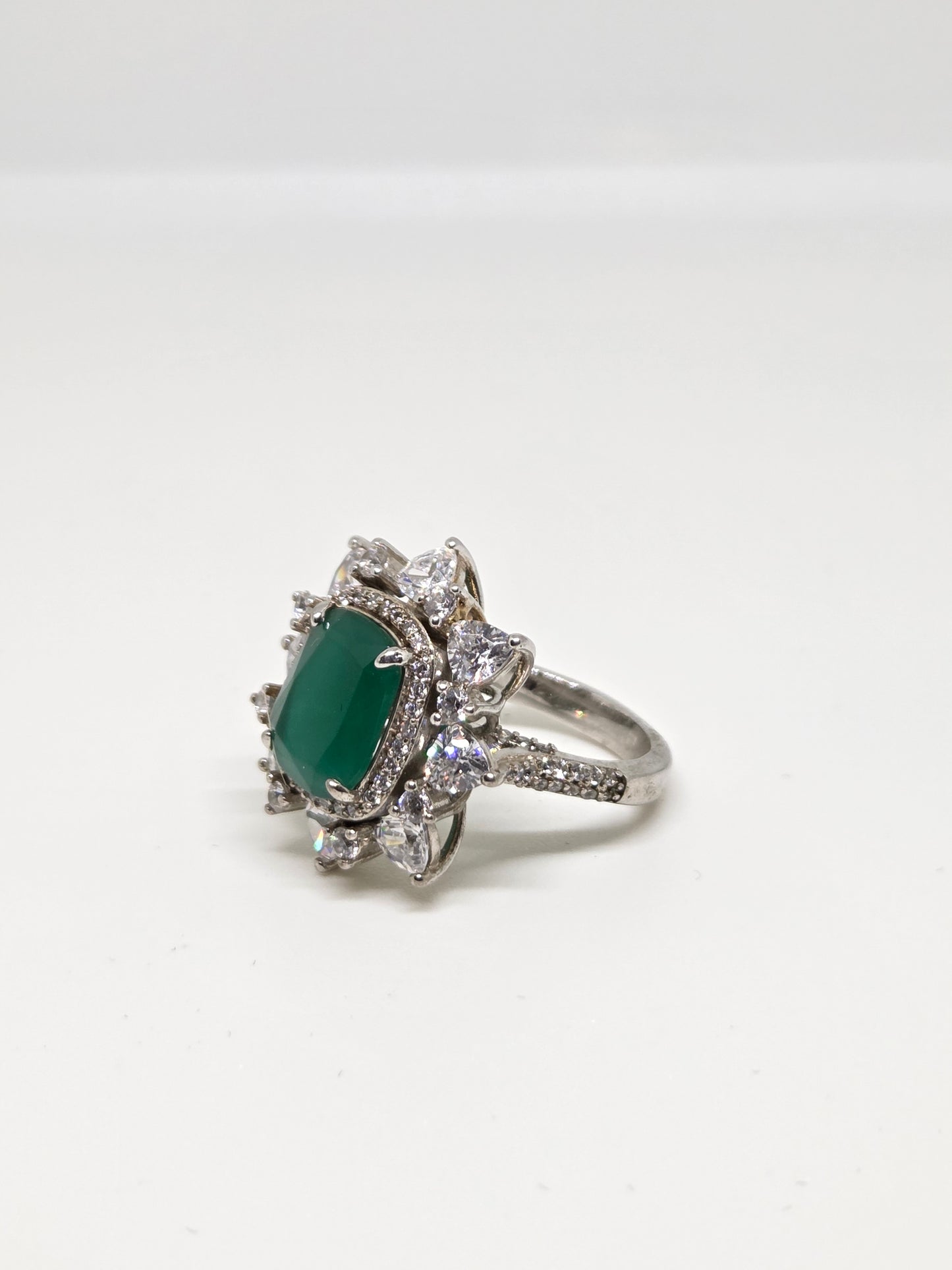 Sparkly Colorstone Zircon Ring