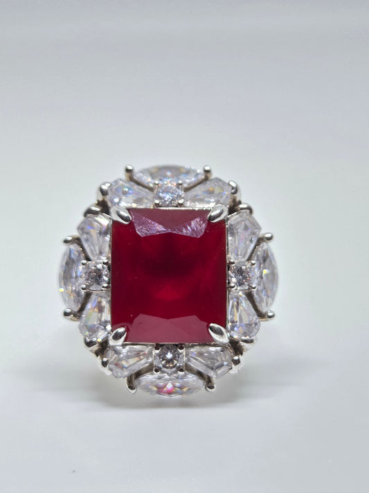 Colored Stone Zircon Ring