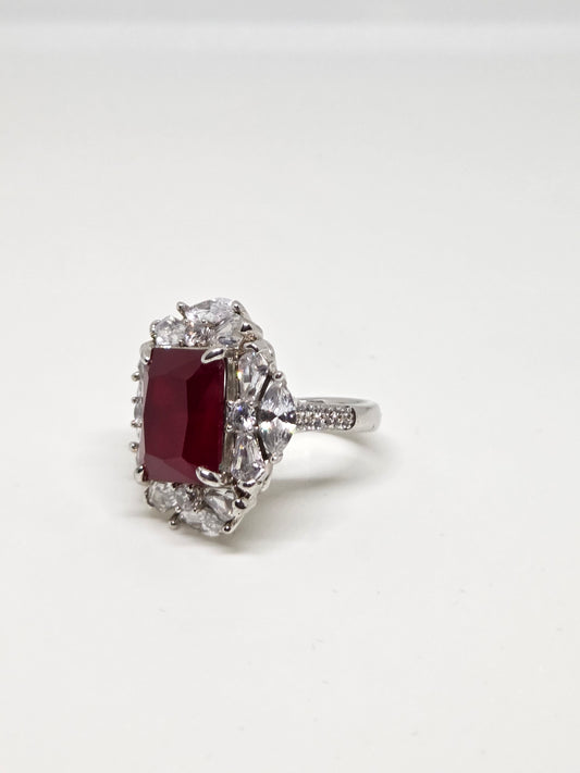 Colored Stone Zircon Ring