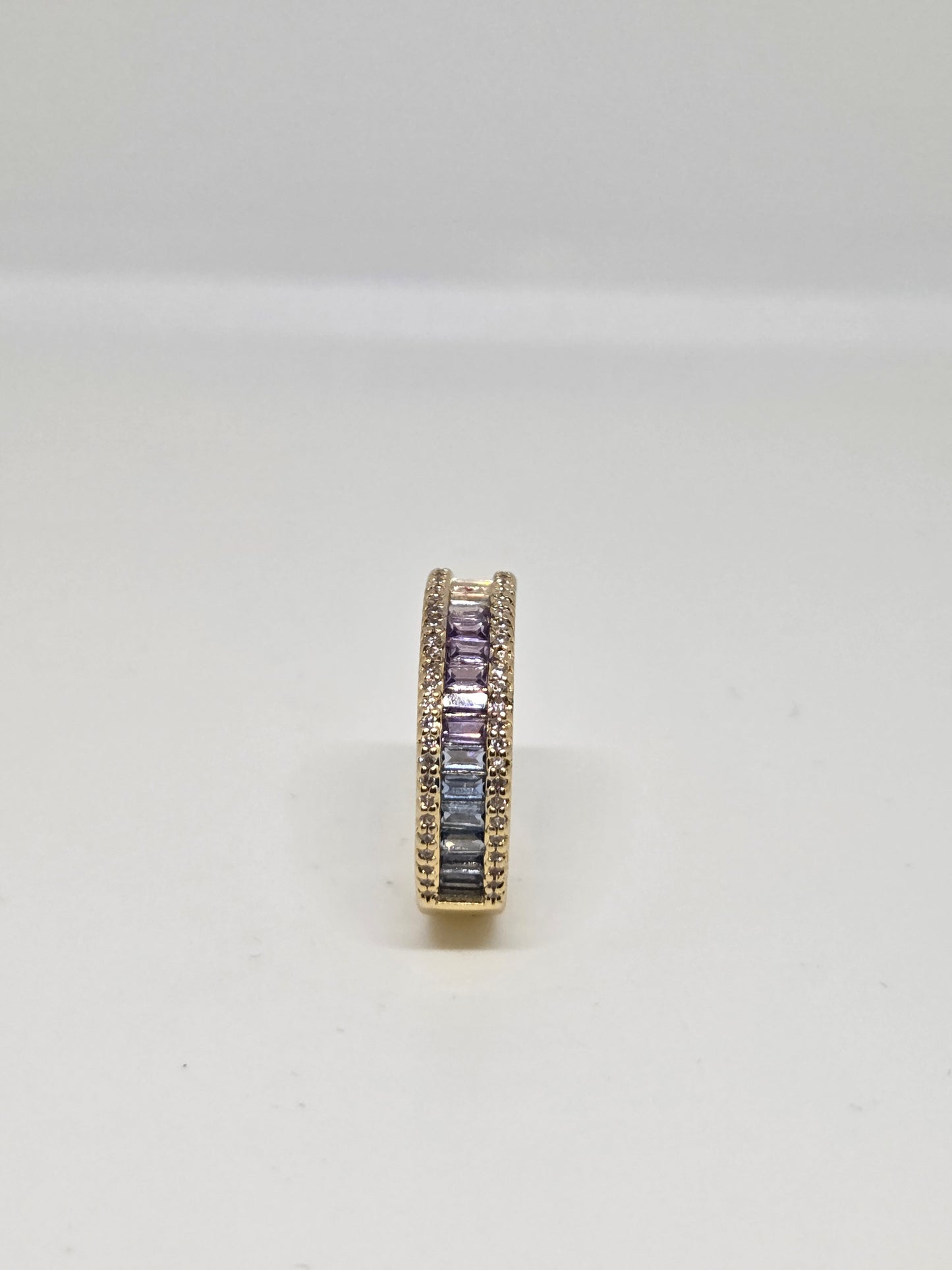 Cascading Shaded Zircon Ring