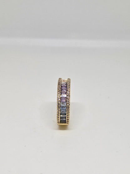 Cascading Shaded Zircon Ring