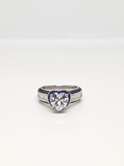 Heart Shaped Solitaire Zircon Ring
