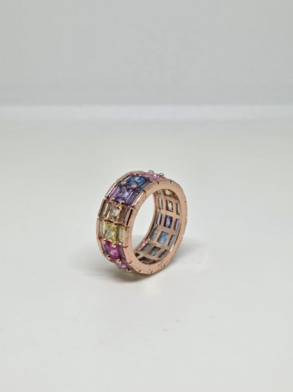 Multi Stone Everyday Zircon Ring