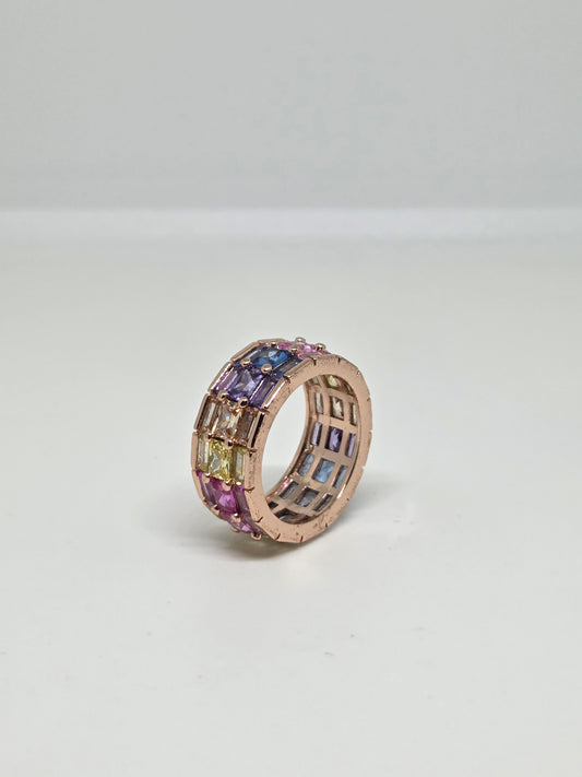 Multi Stone Everyday Zircon Ring