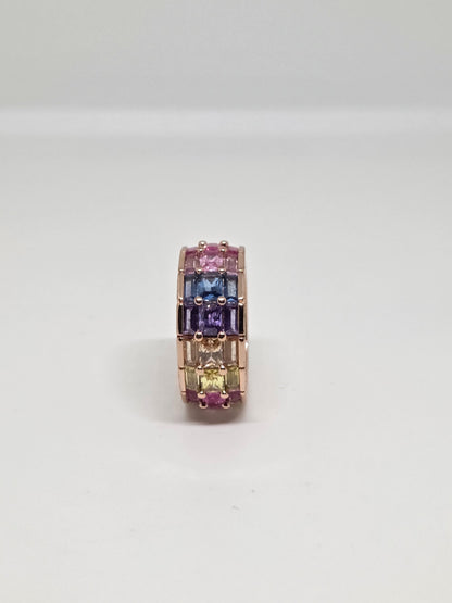 Multi Stone Everyday Zircon Ring