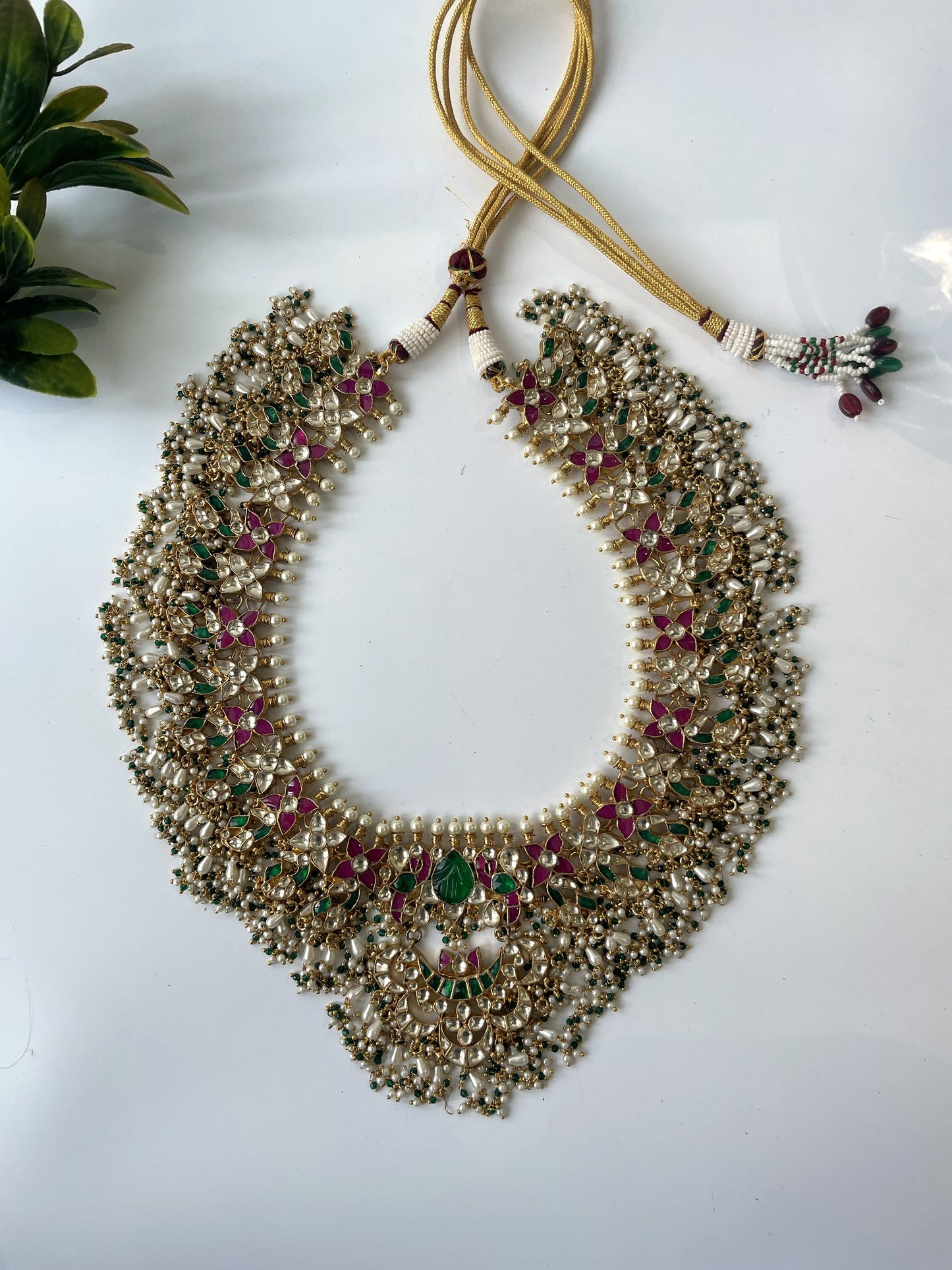 Regal Statement Kundan and Multi Stone Complete Bridal Necklace Set