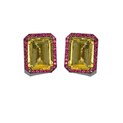 Doublet Studs with Studded Border