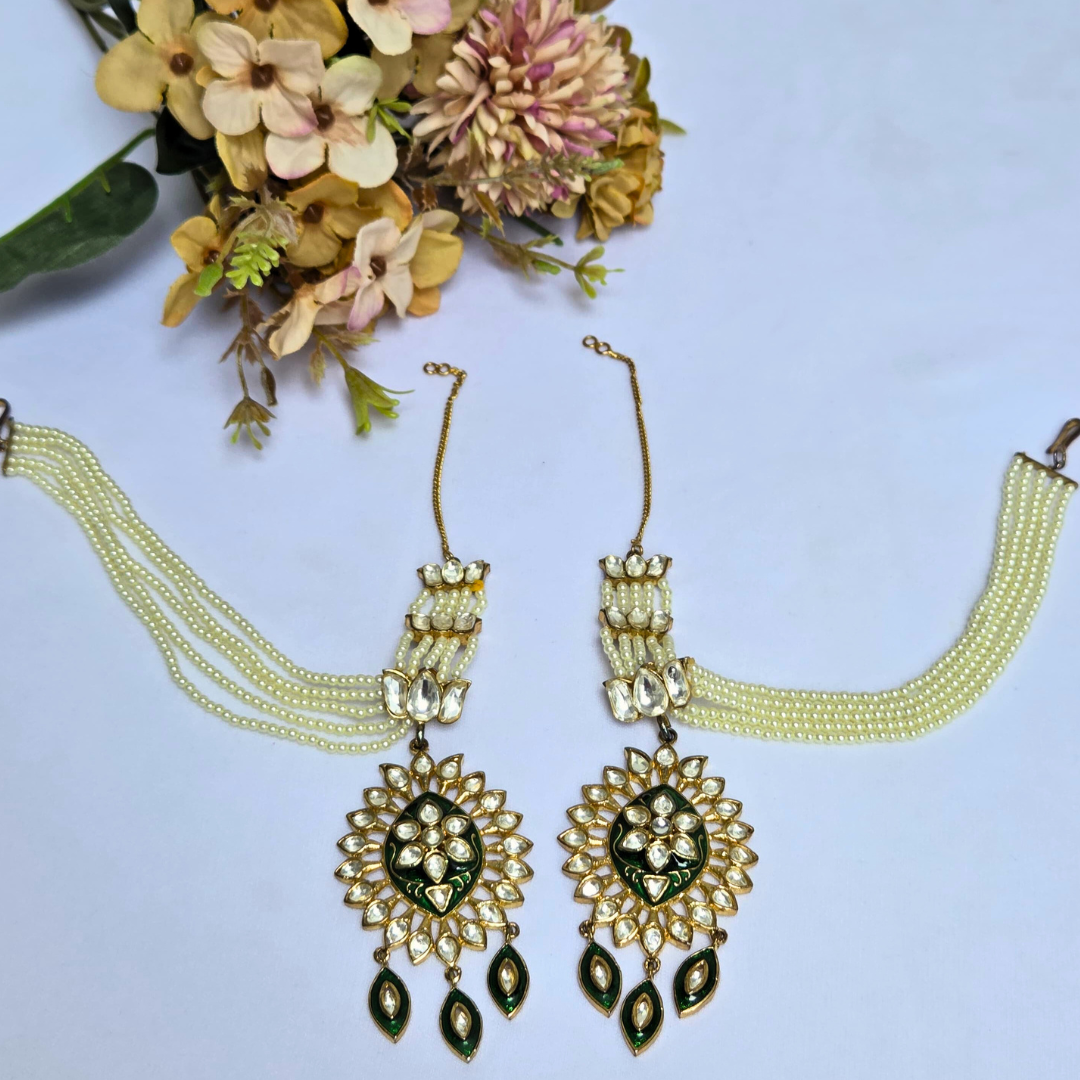 Kundan Meenakaari Earrings