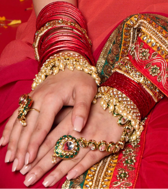 Kundan Openable Bangle Set with Beads and Pearls