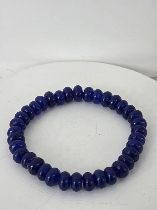 Deep Blue Beaded Bracelet