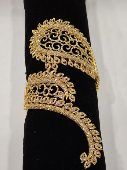 Royal Zircon Diamonds Cuff Bracelet