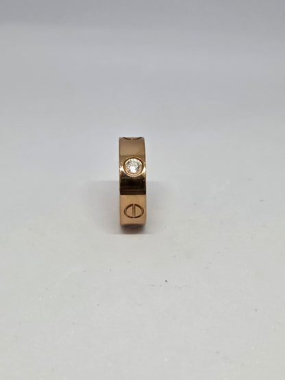 Gold Toned Minimal Band Ring