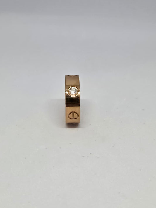 Gold Toned Minimal Band Ring