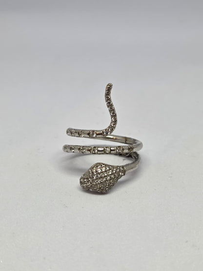 Zircon Snake Wrap Ring