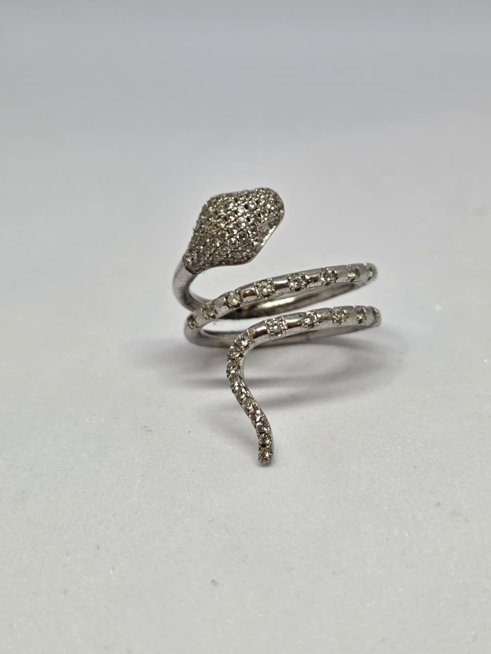 Zircon Snake Wrap Ring