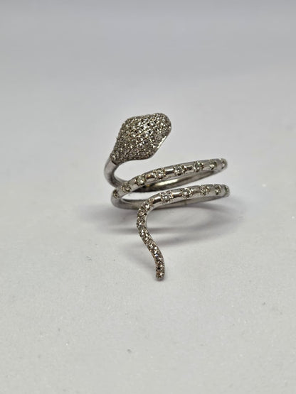 Zircon Snake Wrap Ring