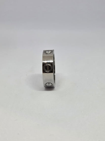 Silver Finish Minimal Band Ring