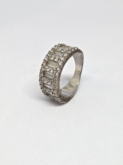Baguette Zircon Band Ring
