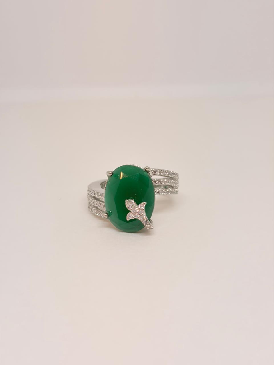 Coloured Stone Cocktail Ring