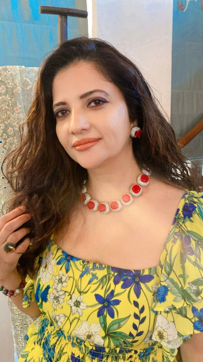 Chunky Doublet Necklace Set