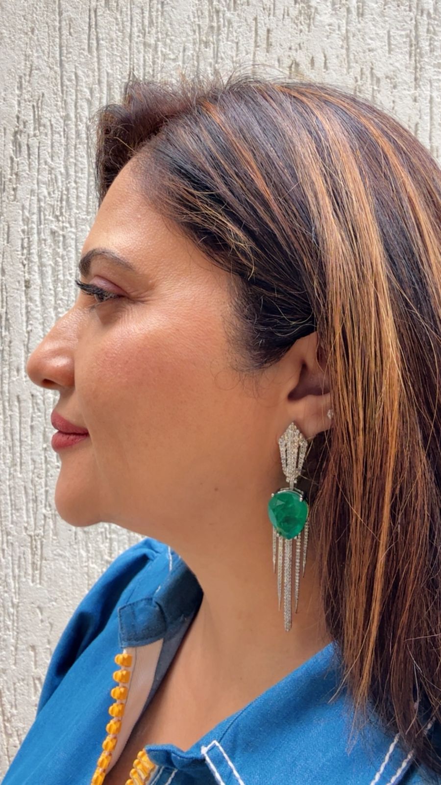 Zircon and Green Doublet Earrings