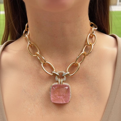 Chunky Chained Doublet Necklace