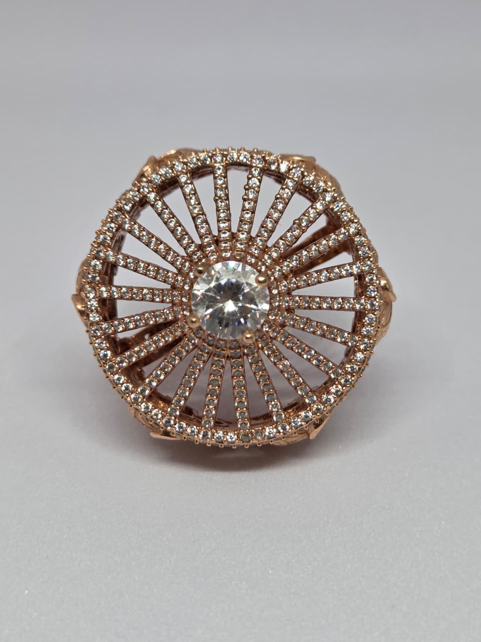 Rose Gold Zircon Ring
