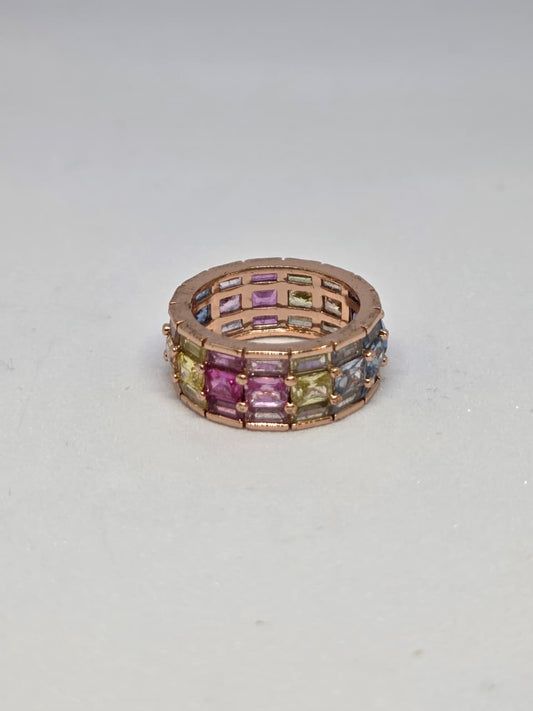 Multi Stone Everyday Zircon Ring