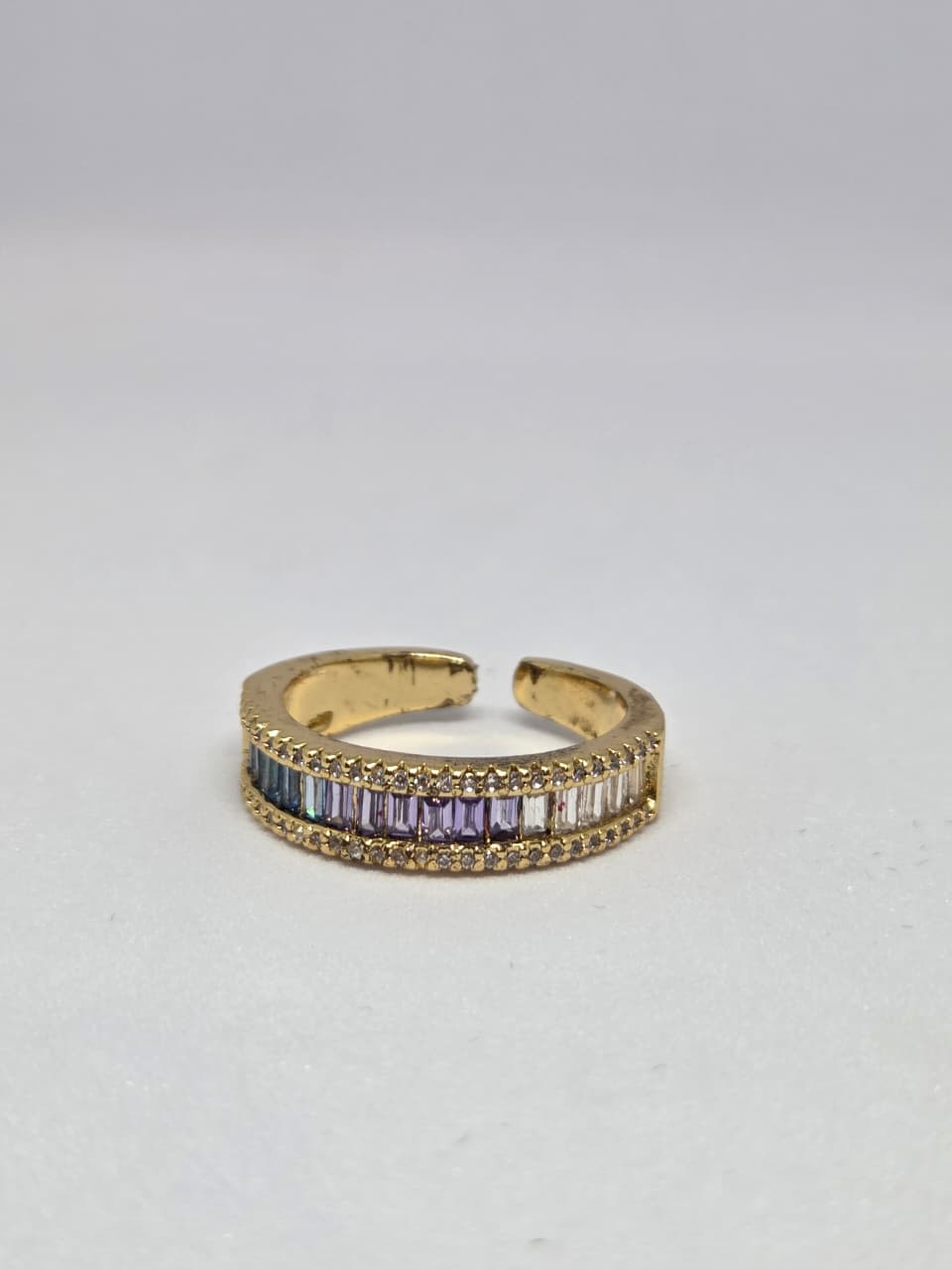 Cascading Shaded Zircon Ring