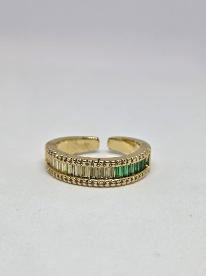 Cascading Shaded Zircon Ring
