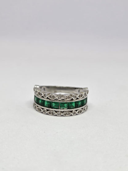 Petitie Colorful Zircon Rings